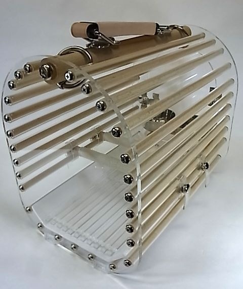 LITTLE BUDDY クリア中型インコ用キャリー