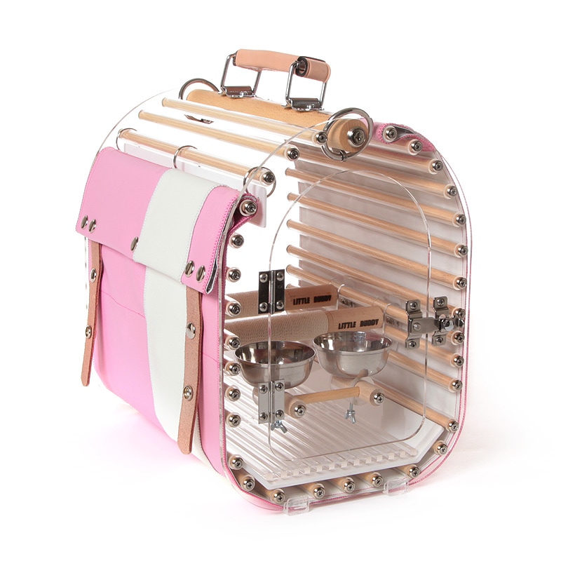 LITTLE BUDDY クリア中型インコ用キャリー - 鳥用品 LITTLE BUDDY クリア中型インコ用キャリー - 鳥用品