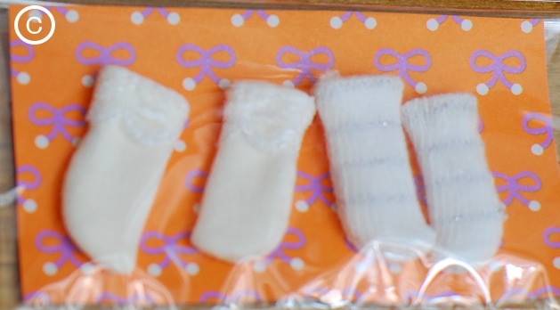 コロちゃん（オビツ11ｃｍボディ）サイズ　　靴下セット　（C)　/まるしぇらぱん・ハンドメイド