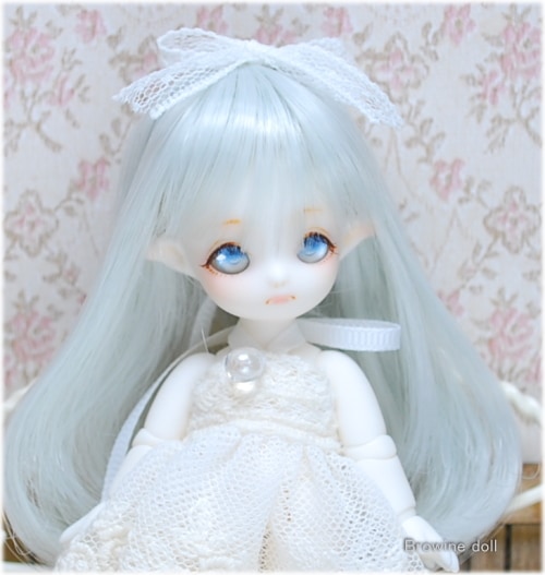 Brownie doll カスタム MOMO (ミントグリーン）　＜メイク・アイ　オクリド様　＞