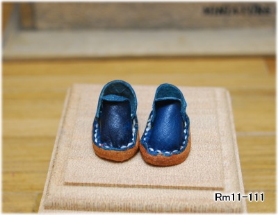 ★売切★　　　【ハンドメイド/Rose-mic】 　サボシューズ　ブルー・グリーン　【オビツ11cmボディサイズ】　/Rm11-111