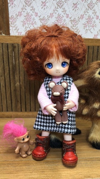 オビツ11ｃｍドール着用参考画像です。（OBドールヘッドカスタムドール）