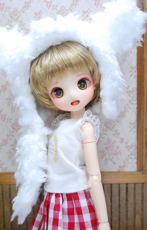 オビツM01 メイクカスタム（A)　ヘッド＋アイ＋ウィッグ　メイク・ウィッグカット：まめじ工房様　