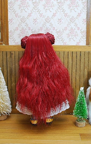 4インチ】 ドール用ウィッグ ロレイユ・ウェーブ ロング / ワイン