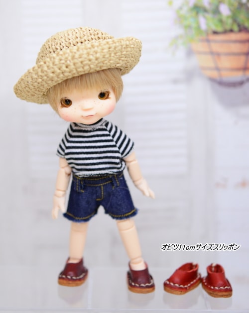 ★SALE★　【ハンドメイド/Rose-mic】 　スリッポン　【オビツ11cmドールサイズ】　
