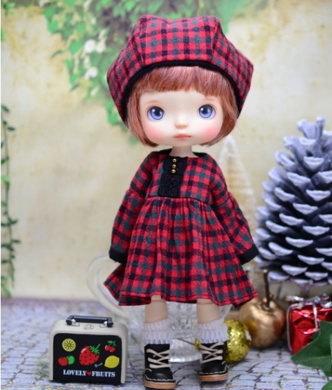 受付終了いたしました　　【MONST DOLL 】 　冬のおでかけクリスマスもんちゃん　カスタムドール　【A】　2021年12月