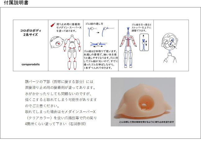 付属する説明書です
