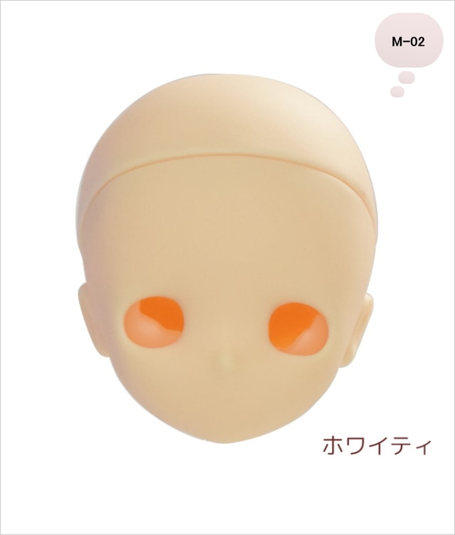 【オビツ製作所】【OBT-M-02W】　M-02ヘッド　　ホワイティ