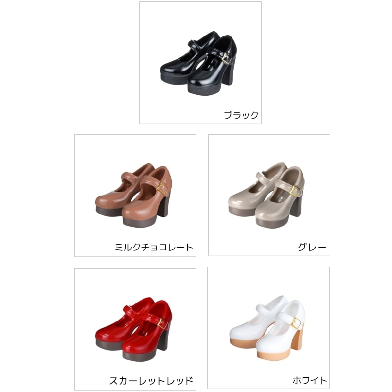 【オビツ製作所】1/6用　ヒールストラップシューズ （ 5色）/1_6SH-F01