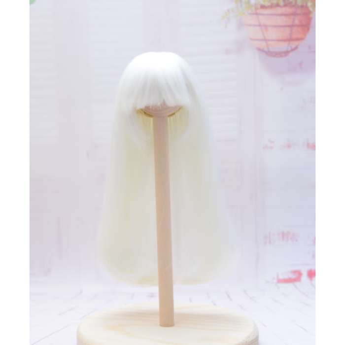 【4インチ】　耐熱　ロング内巻 　/　ミルキーホワイト