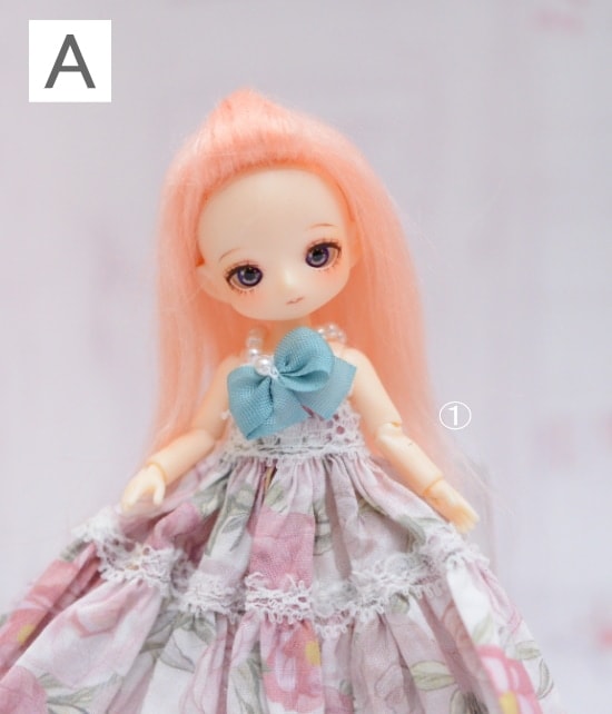 単品販売不可／ミゼット素体ご購入の方限定　ミゼットドール　カスタムウィッグ