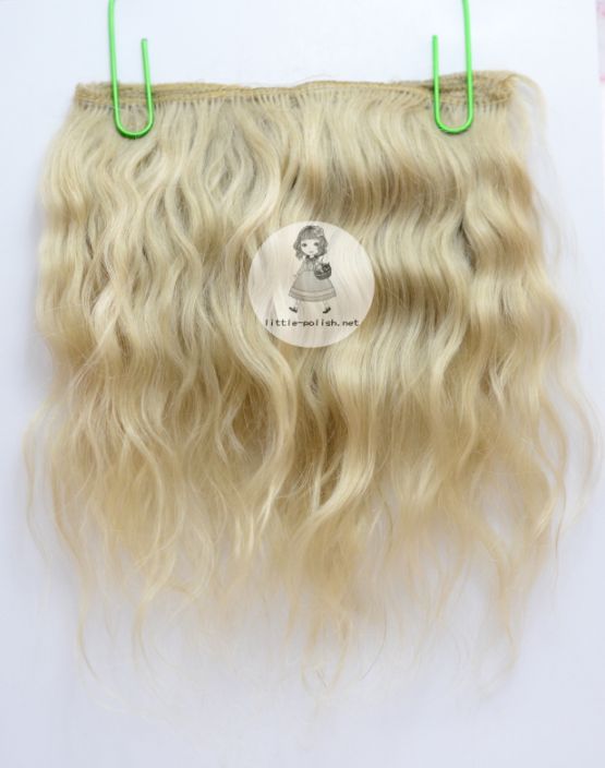 リトルポリッシュ別注　ロシアモヘア　ウェフティング　【アンティークブロンド】　（幅約90cm,長さ約18cm～20cm)　　