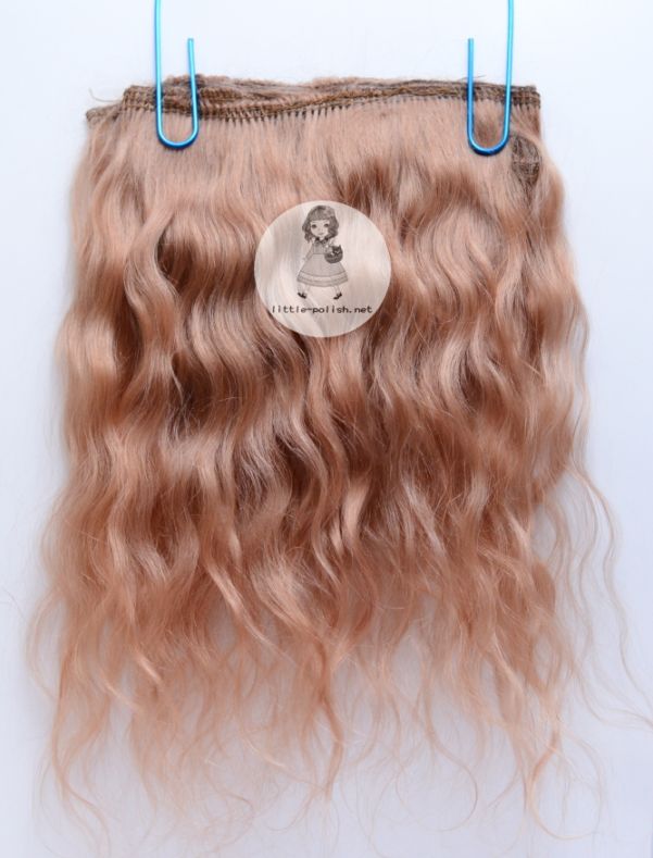 リトルポリッシュ別注　ロシアモヘア　ウェフティング　【バンダイクブラウン】　（幅約90～100cm,長さ約18cm～20cm)　　