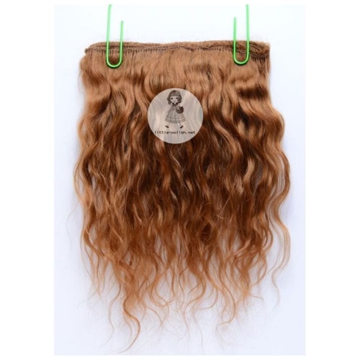 リトルポリッシュ別注　ロシアモヘア　ウェフティング　【ラセットブラウン】　（幅約100cm,長さ約18cm～20cm)　　