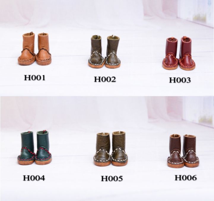 【ハンドメイド/Rose-mic】 　ハーフブーツ   【オビツ11cmドールサイズ】