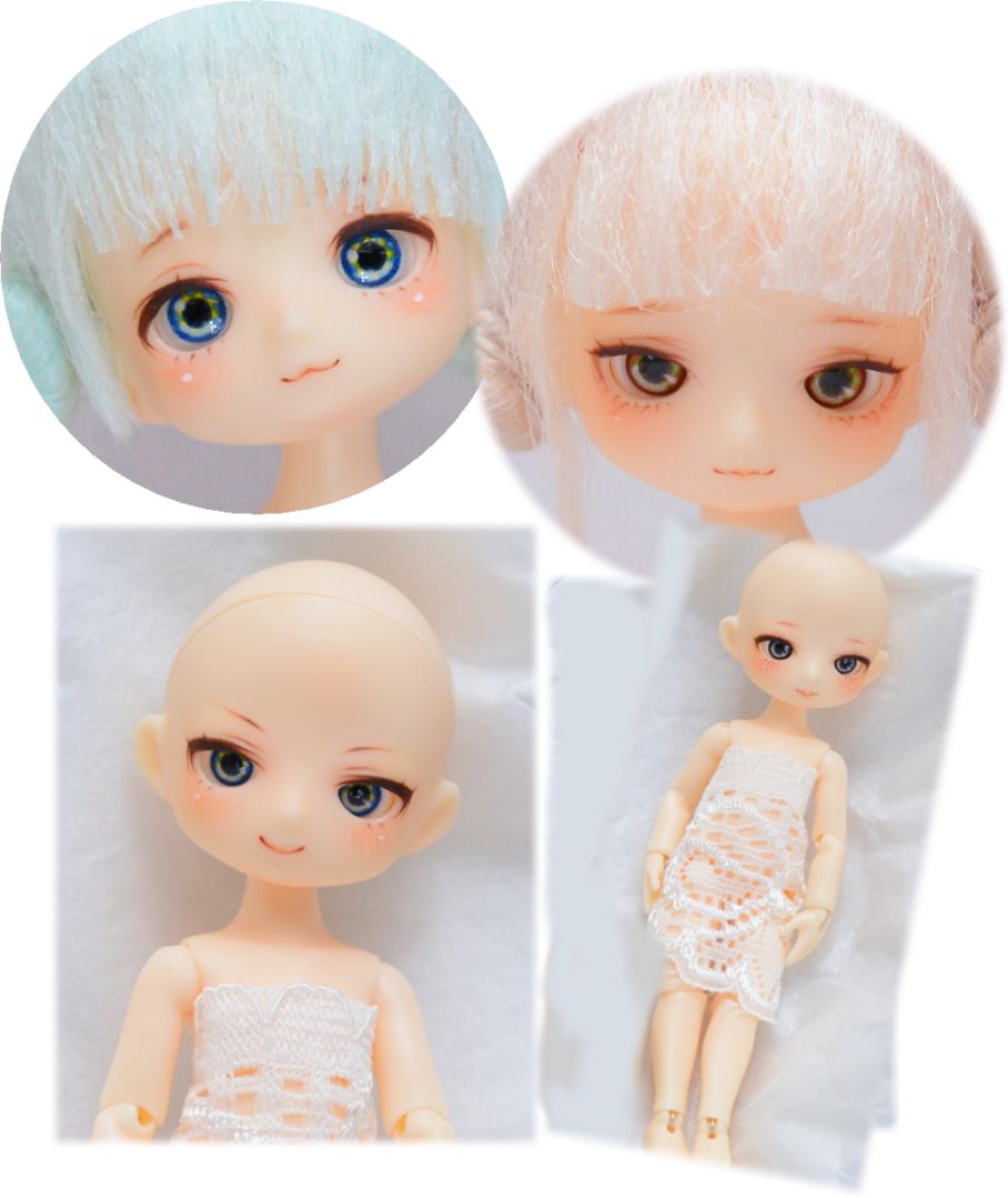 おくり様メイク　ミゼットカスタムドール　レースアンダー　㉕、㉖､㉗、㉘（ウィッグ・衣装付属しません）