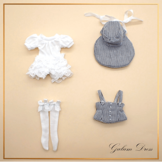 再入荷待ち　【Galumドレスコレクション-8】フリルオールインワンドレスセット　GMDC22-8