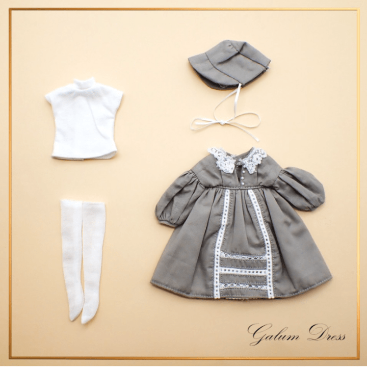 再入荷待ち　【Galumドレスコレクション10】ドロップショルダーワンピースドレスセット　GMDC22-10