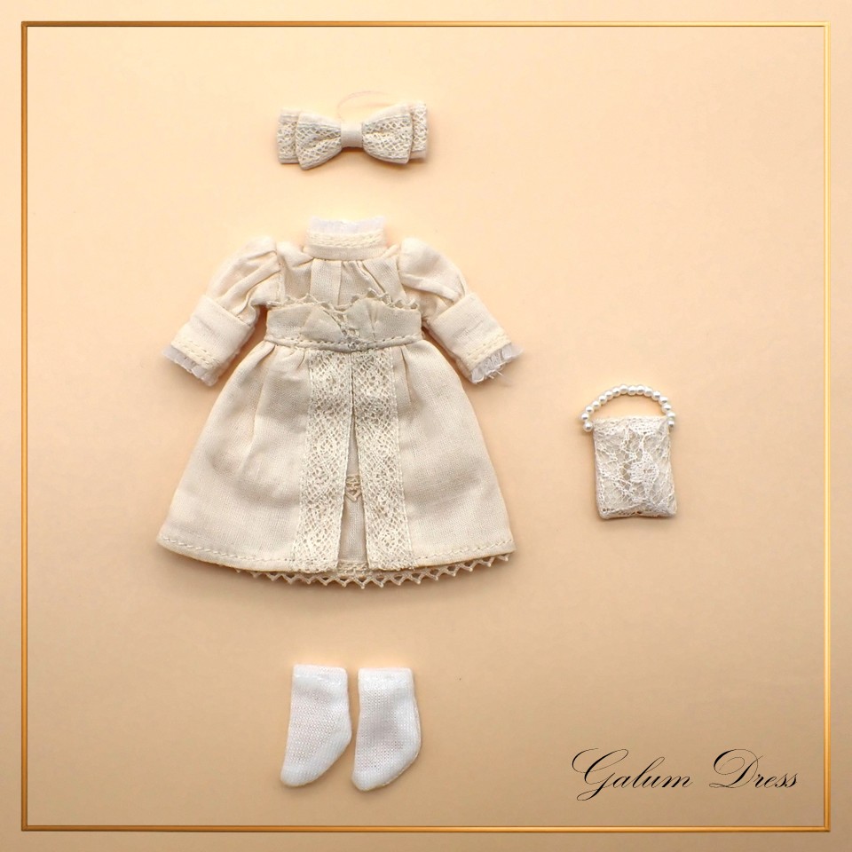 10/20以降発売　【Galumドレスコレクション1（11cmサイズ替え版）】ハイウェストワンピースドレスセット　GMDC11-1
