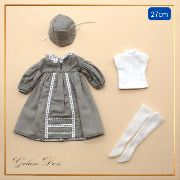 10/20以降発売 【Galumドレスコレクション(27cm)(27cmサイズ替え版)】ドロップショルダーワンピースドレスセット　GMDC27-10