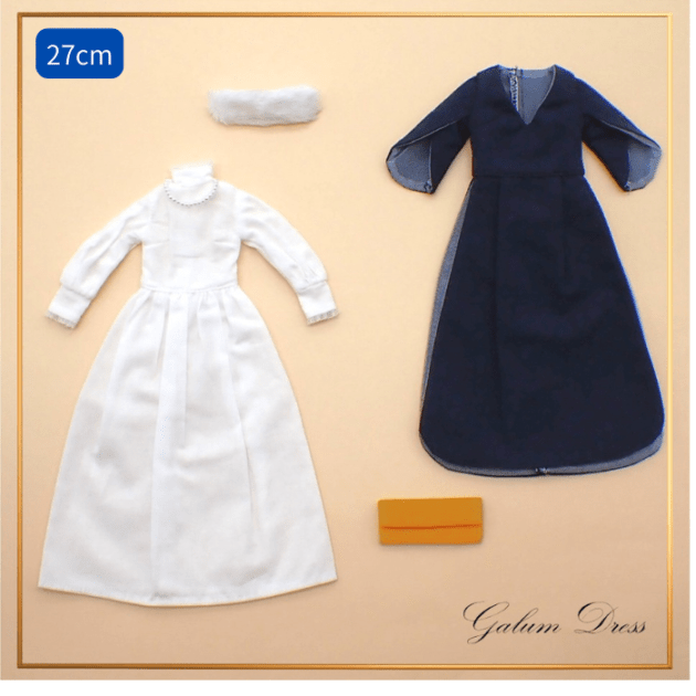 10/20以降発売　【Galumドレスコレクション(27cm)】チューリップスリーブワンピースドレスセット（27㎝サイズ）GMDC27-30ND