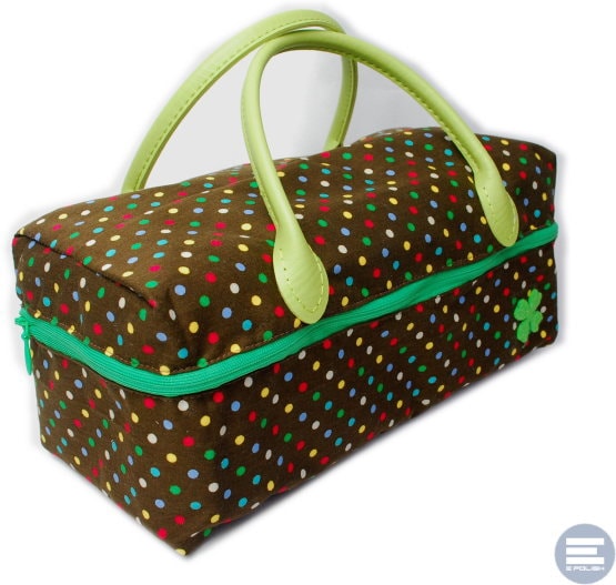 *お人形とおでかけバッグ・中　♪ビターチョコ＆クローバー♪　/20cmドールサイズ　【まるしぇらぱん】　H2412-maB01