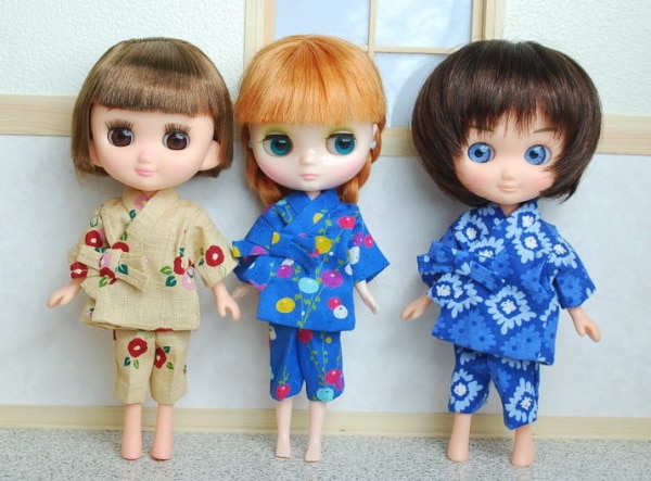 きせかえお着物　甚平さん　20ｃｍドールサイズ