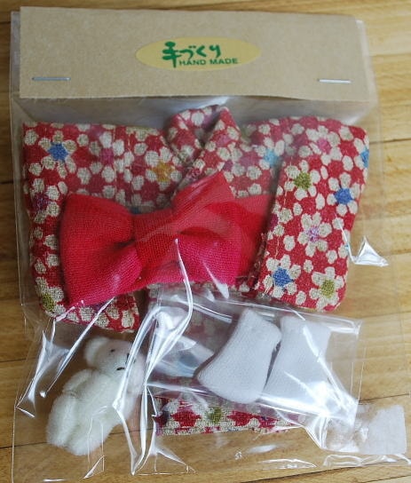 きせかえお着物　オビツ11cmボディサイズ　【山吹格子】/Toshiハンドメイド