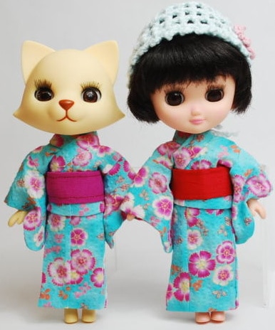 きせかえお着物 -toshi/　*おでこちゃんとニッキサイズ ＜参考画像＞