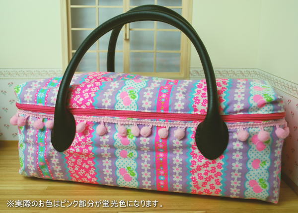 お人形とおでかけバッグ・大　ファスナータイプ　☆Ｐｉｎｋｓオリジナル生地☆/ネオブライスサイズ　【まるしぇらぱん】　ma2405-011