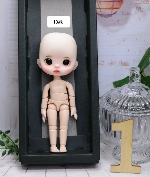 K.XDOLL】 メイク付ヘッド（アイ含）＋オビツ11cmホワイティボディ