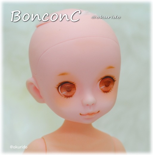 Mudoll Bonbonc カスタムドール Okurido様アイペイント にっこり 本体のみ ウィッグ 衣装無し メイク Okurido様 Glib Mudoll リトルポリッシュ