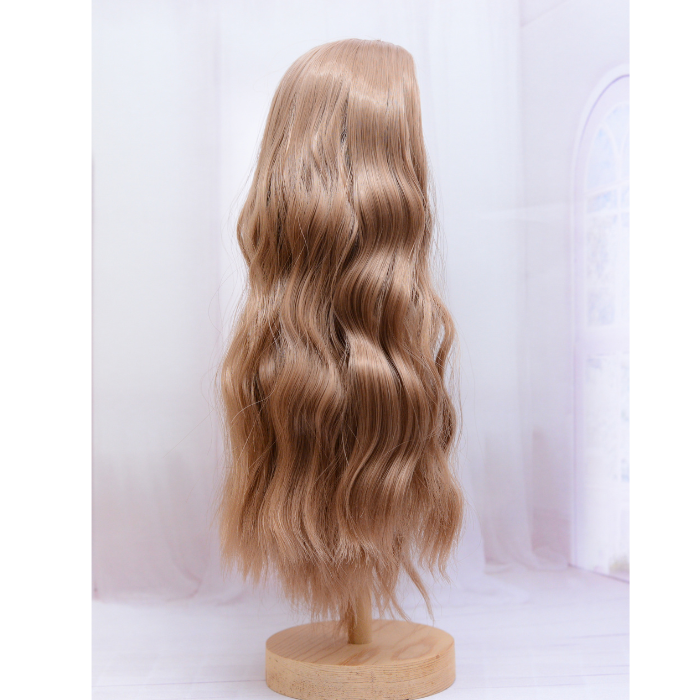 SALE 【7インチ】ドール用ウィッグ 前髪なしゆるふわロングウェーブ