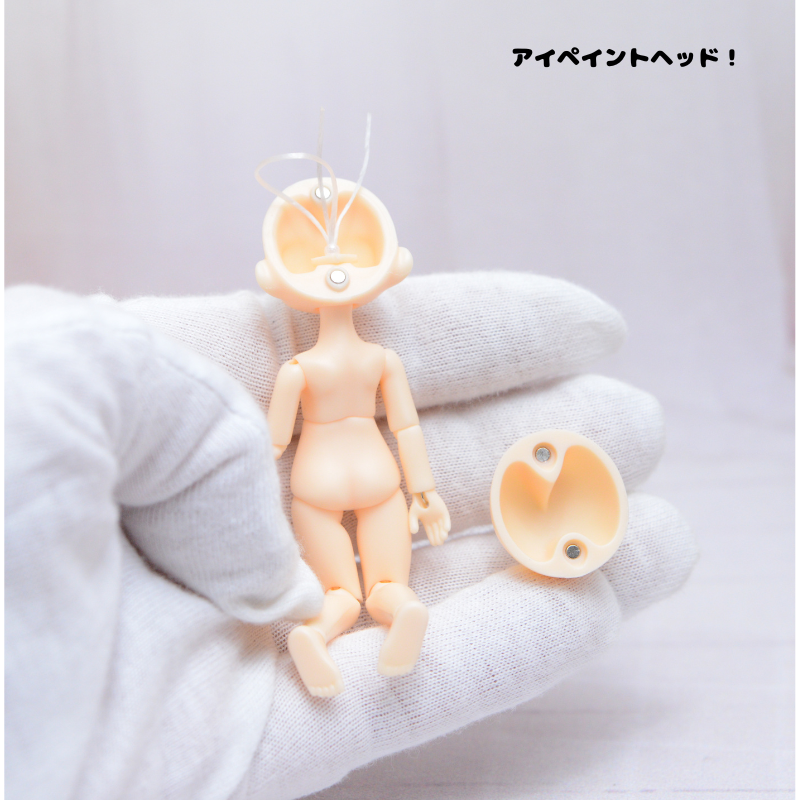 CoroporoDolls製　ミゼットドール　ミニドール素体（アイペイントヘッド）/202602