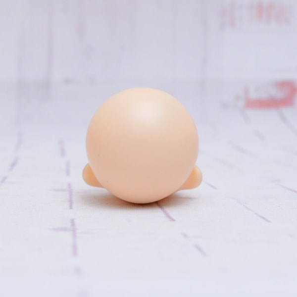 CoroporoDollsオリジナルドールヘッド 磁石接着済み うか4.2 【アイカラー:3/青・オレンジ】 (10cmサイズボディ用ドールヘッド/ノーメイク) レジン製