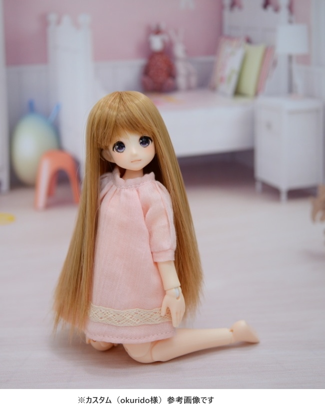 　CoroporoDollsオリジナルドールヘッド　うかうかヘッド【中】　レジン製　