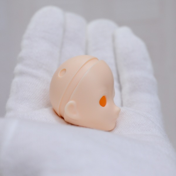 　CoroporoDollsオリジナルドールヘッド　うかうかヘッド【中】　レジン製　