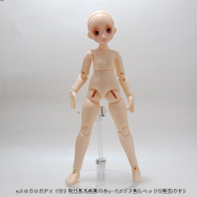 　CoroporoDollsオリジナルドールヘッド　うかうかヘッド【中】　レジン製　