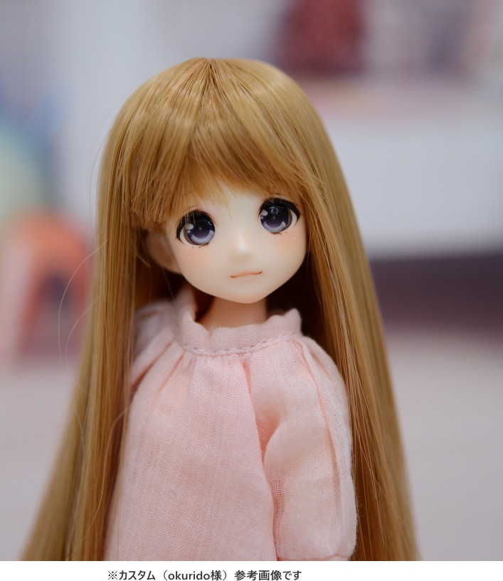 　CoroporoDollsオリジナルドールヘッド　うかうかヘッド【中】　レジン製　