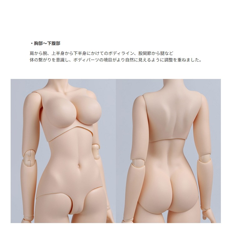 国内送料無料【オビツ製作所】50cmオビツボディVer1.5 GGR ホワイティ  / 50BD-GGRW-G