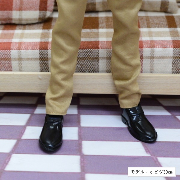 オビツ製作所  【27cm オビツボディ男性】　革靴（男）　黒　/ 27SH-R003B