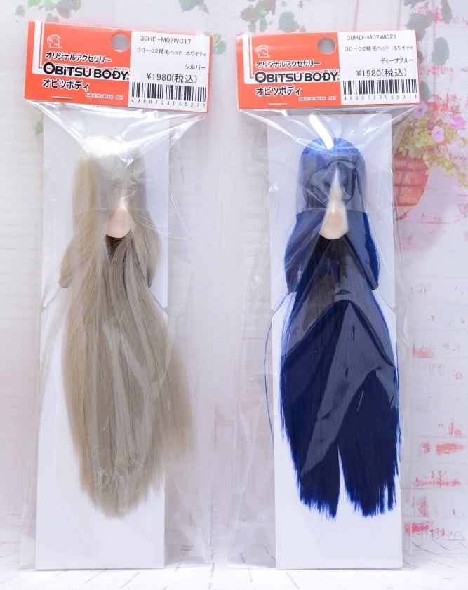 【オビツ製作所】30-02植毛ヘッド　肌：ホワイティ  / 30HD-M02WC