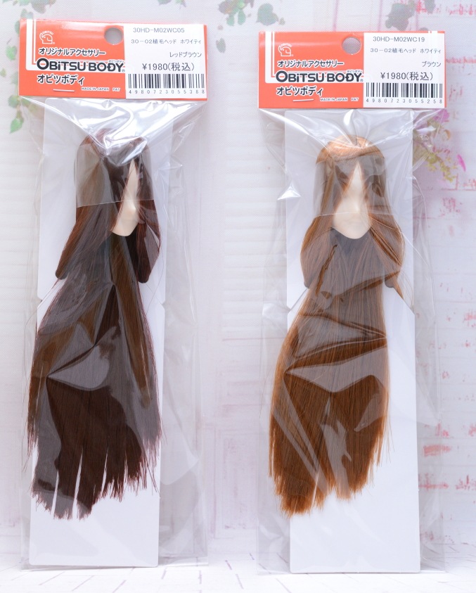 【オビツ製作所】30-02植毛ヘッド　肌：ホワイティ  / 30HD-M02WC