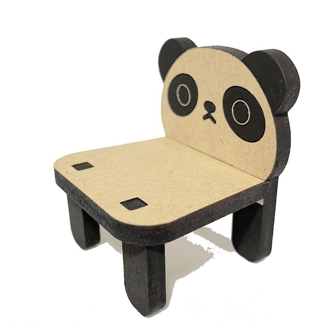 夜舟様ハンドメイド パンダ椅子(大) オビツ11などミニドールに♪