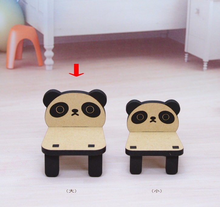 夜舟様ハンドメイド パンダ椅子(大) オビツ11などミニドールに♪