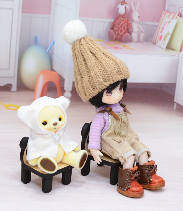 夜舟様ハンドメイド パンダ椅子(大) オビツ11などミニドールに♪