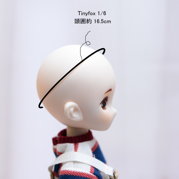 【6.5インチ】ドール用ウィッグ　ロング内巻　シャンパンピンク/202604