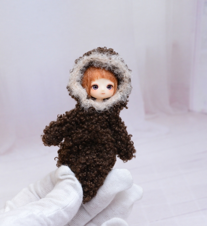 ミゼットドール CoroporoDolls製 ミニドール素体（ノーメイク）/202512