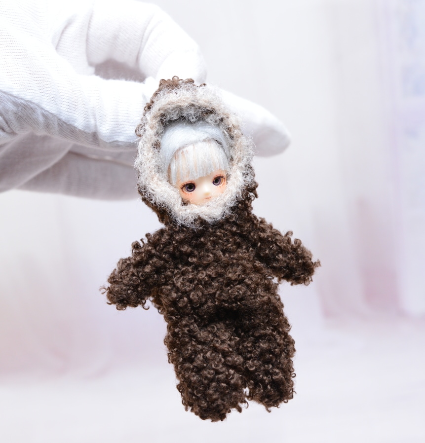 ヒスミニ　マイクロドール ミゼットドール CoroporoDolls製 ミニドール素体（ノーメイク）/202512