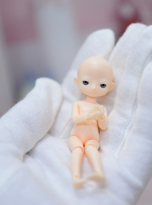 ミゼットドール CoroporoDolls製 ミニドール素体（ノーメイク）/202512